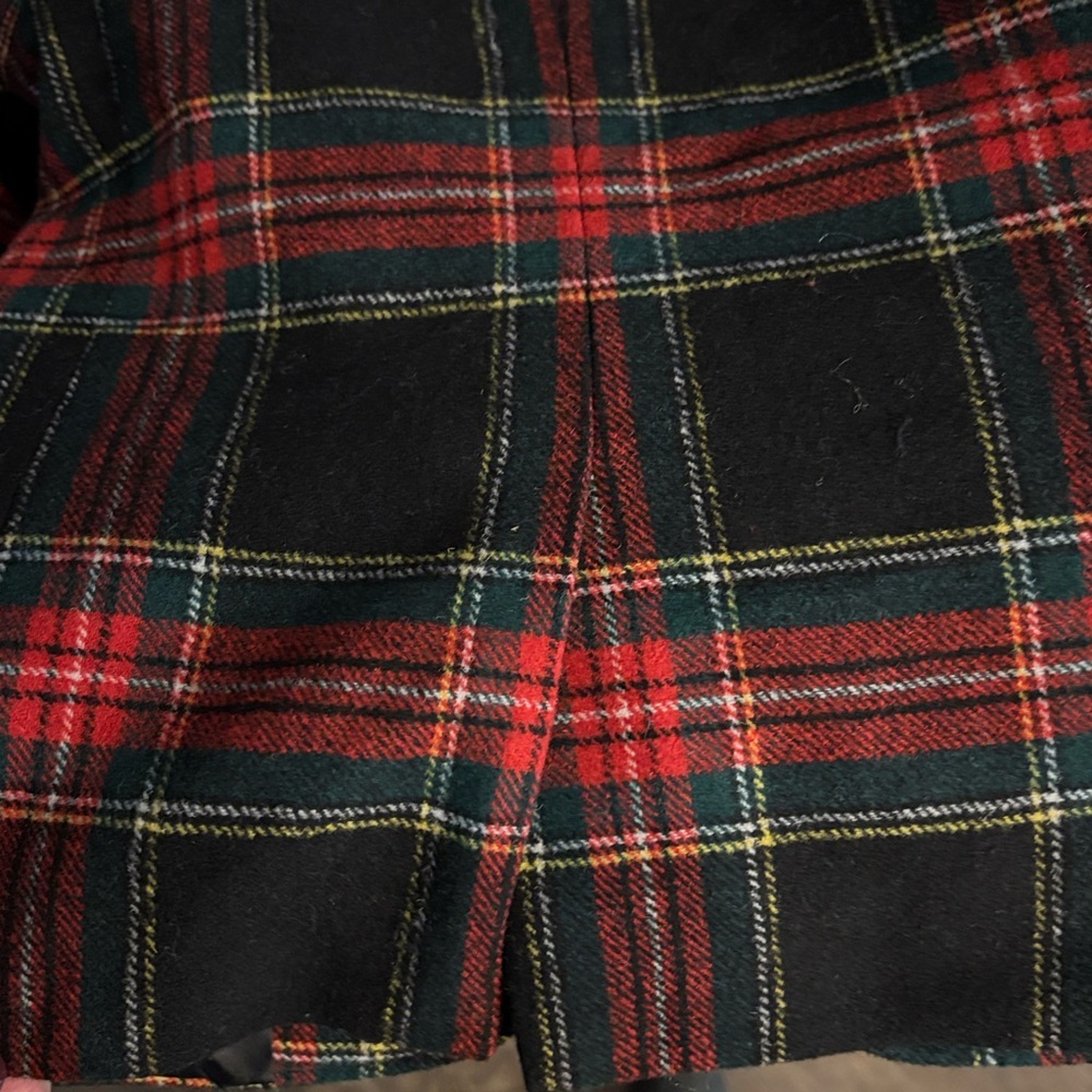 Crewcuts Boys’ Red Tartan Wool-blend Blazer Size 8 - Picture 5 of 6